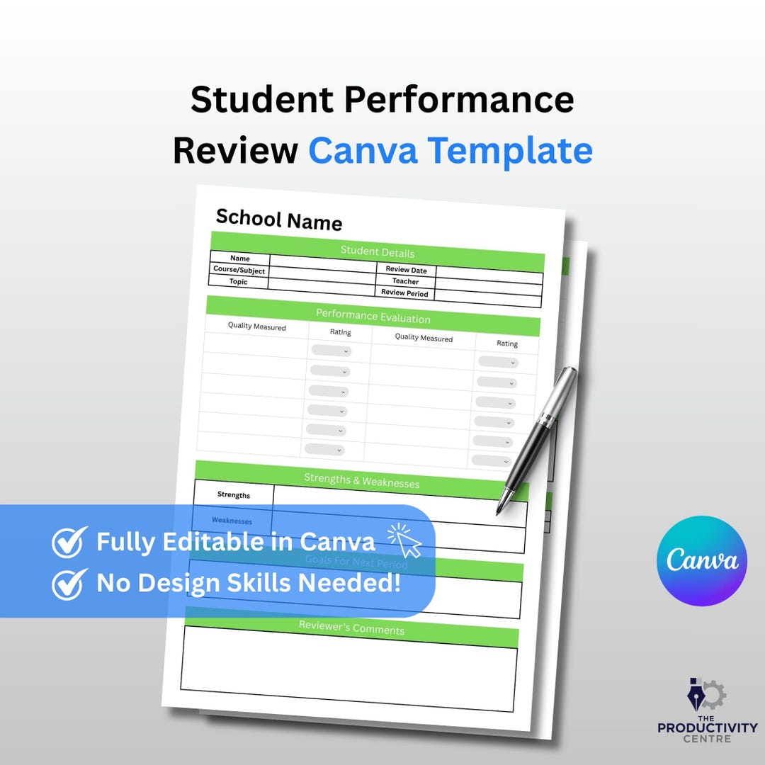 Image 9 for Student Performance Evaluation Template