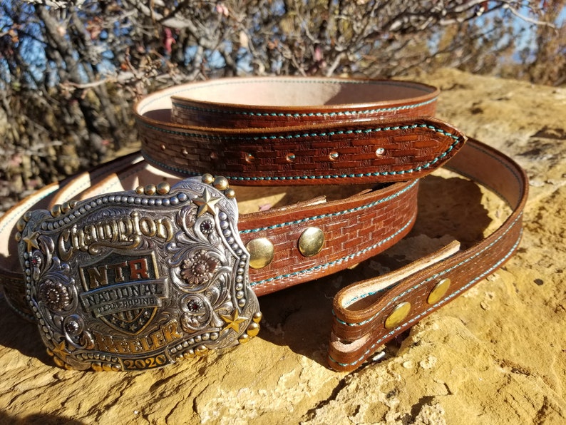 Hand Tooled Leather Belts Etsy