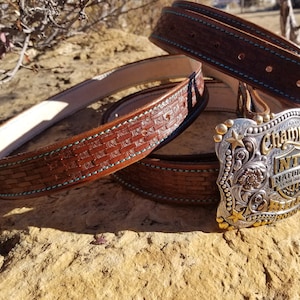 Hand Tooled Leather Belts