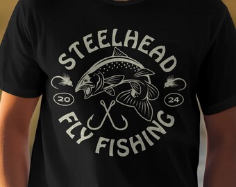 Pesca com mosca de truta prateada! Camisa de pesca, truta truta prateada, presente de pesca para homens, presente de pesca marido, presentes de pesca pai, camiseta de pesca com mosca