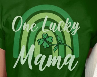 Koszulka na Dzień Świętego Patryka, Koszulka Świętego Patryka dla Mamy, Koszulka z Irlandii, Luck of the Irish, Koszulka Świętego Patryka, Dzień Świętego Patryka, Koszulka z koniczyną