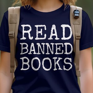 Read Banned Books, I Love Books, Book club shirt, Book lover shirt, Book lover tee, Book nerd shirt, Gift for teacher, Librarian shirt