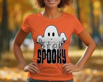 Stay Spooky! Halloween Ghost Shirt, Halloween Women's Shirt, Fall Shirt, Halloween Party Shirt, Spooky Season Shirt, Halloween gift idea