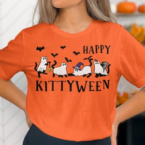 Happy Kittyween! Halloween Cat Lover Shirt, Cute Halloween Theme Shirt, Happy Halloween Shirt, Happy Halloween Cat Shirt, Halloween Kitty