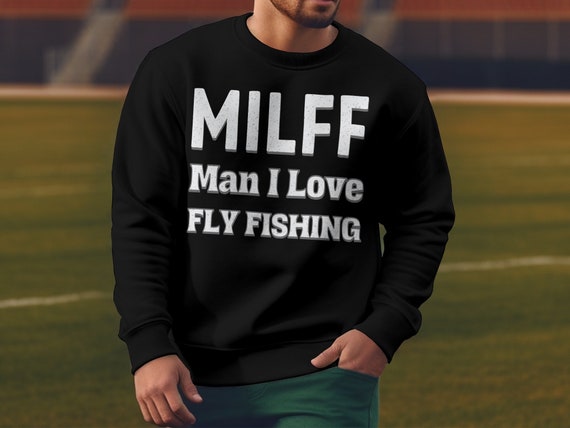 Milffman I Love Fly Fishing Fishing Shirt, Steelhead Trout, Fishing Gift  for Man, Fishing Gift, Fishing Gifts Dad, Fly Fishing Tshirt 