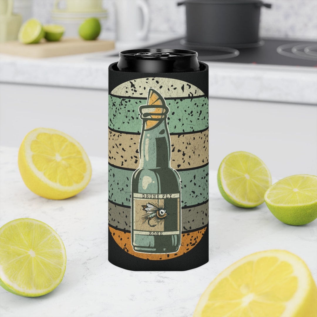 Fishing Koozie, Funny Koozie, Fishing Can Cooler, Fly Fishermen Gift