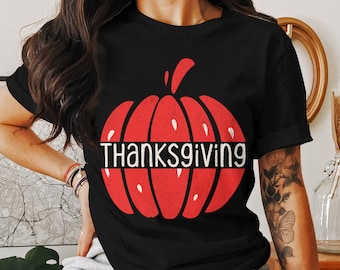 Thanksgiving Pumpkin, Happy Thanksgiving tshirt, Thanksgiving 2024, Turkey, Cute Thanksgiving, Fall, Cute Fall shirt, Funny Thanksgiving