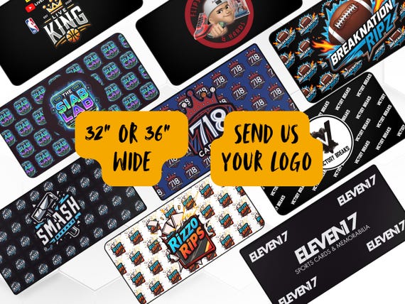 Custom Card Breaking Mat, Card breakers mat for card breaks | XL Card break mat