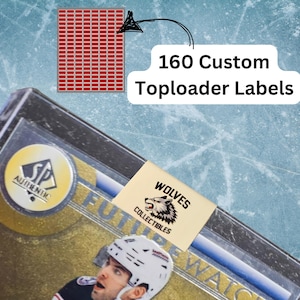 Card Toploader Stickers, Top Loader Labels, Advertising Stickers, Custom Logo