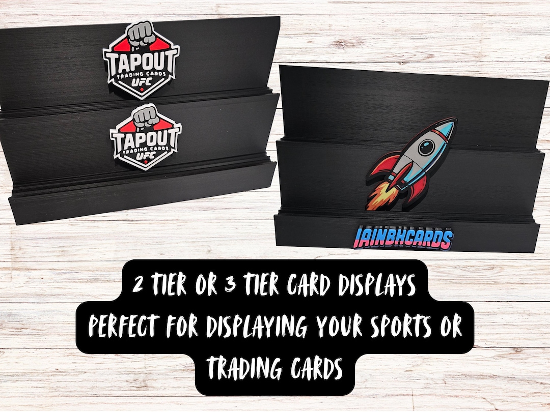 Trading Card Holder Display Stand Personalized Custom Logo for Rips ...