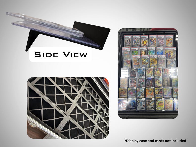 Card Stands Risers for Show Display Cases — Singles or Graded, Slabs ...