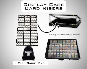 Card Stands Risers for Show Display Cases — Singles or Graded, Slabs, MagCases