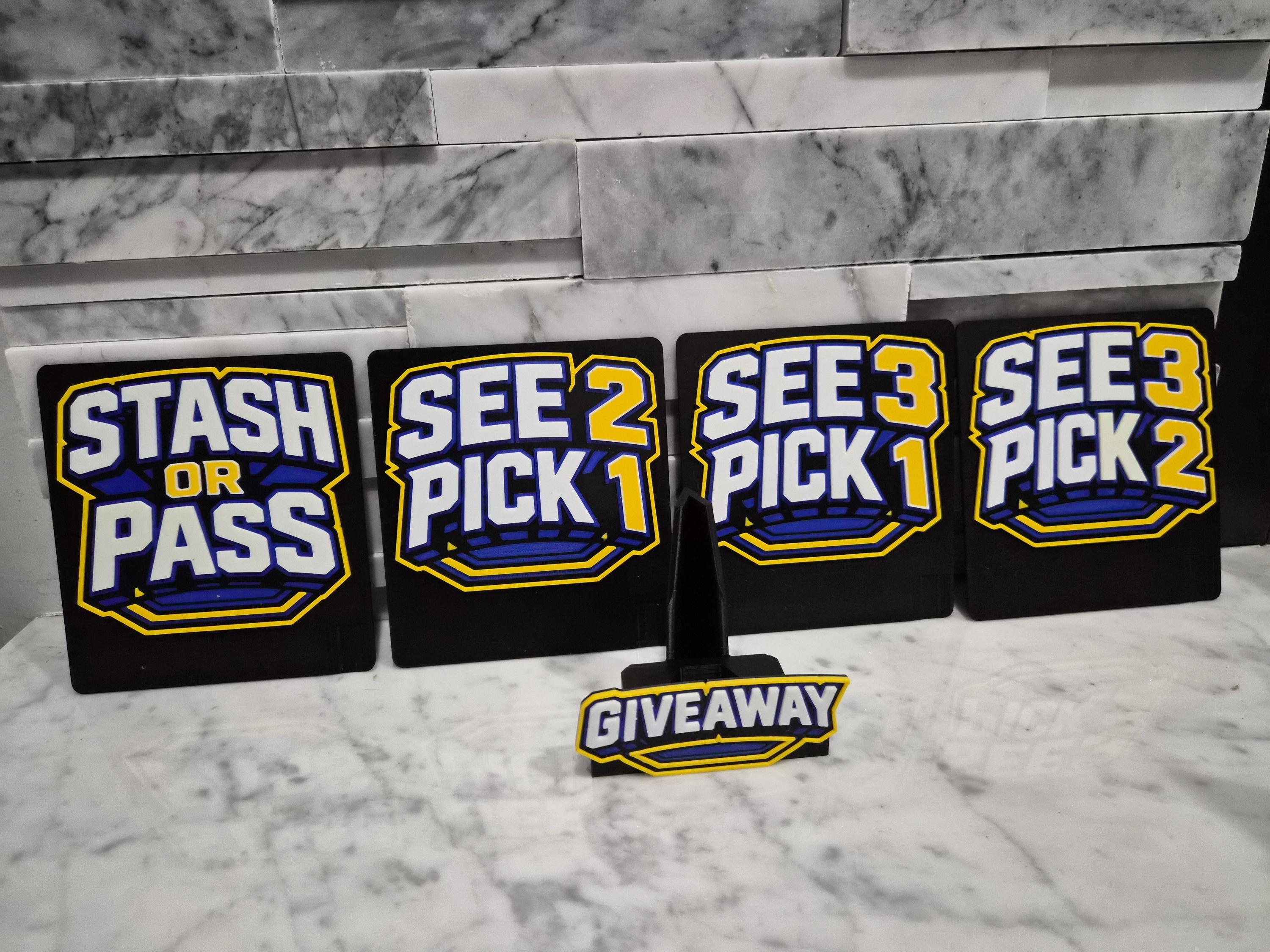 Retro Stash Sign Breakers Sign Bundle, 3D Printed, Stash or Pass, See 2 Pick 1, See 3 ...