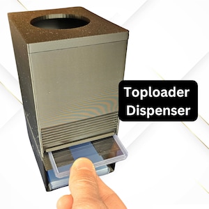 Top Loader Dispenser - With Penny Sleeves stash and Top Loader dispensing - Pokemon MTG Magic Yu-Gi-Oh! Metazoo Sports