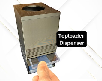 Top Loader Dispenser - With Penny Sleeves stash and Top Loader dispensing - Pokemon MTG Magic Yu-Gi-Oh! Metazoo Sports