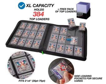 Custom Top Loader Binder 9 Pocket Zipper Trading Card Album, Heavy Duty Card  Storage for Collectors & Sports Cards - Etsy