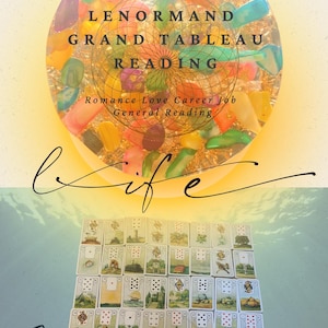 Lenormand 36 kaarten Grand Tableau Intuitive Reading Love Romance Job Creer