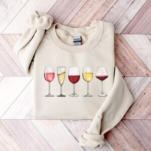 Wine Crewneck Sweatshirt, Wine Lovers Sweatshirt Gift, Wine Tasting Sweatshirt, Wine Sweater, Winery Sweatshirt, Minimalist Wine Sweatshirt