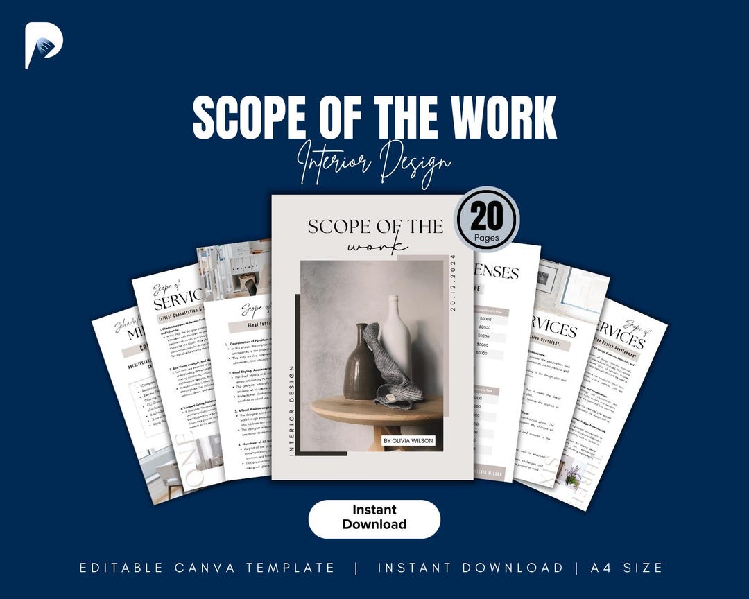 Interior Design Scope of Work Template Client Agreement & Project