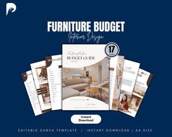 Interior Design Furniture Budget Template | Canva Guide (Digital Download)