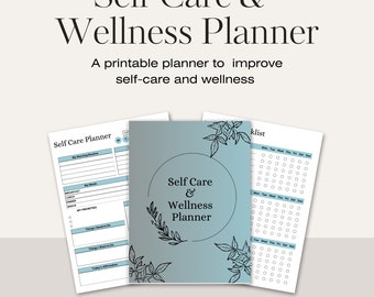Self-Care und Wellness Planner, Self Care Journal, Self Care Tracker für Wellness
