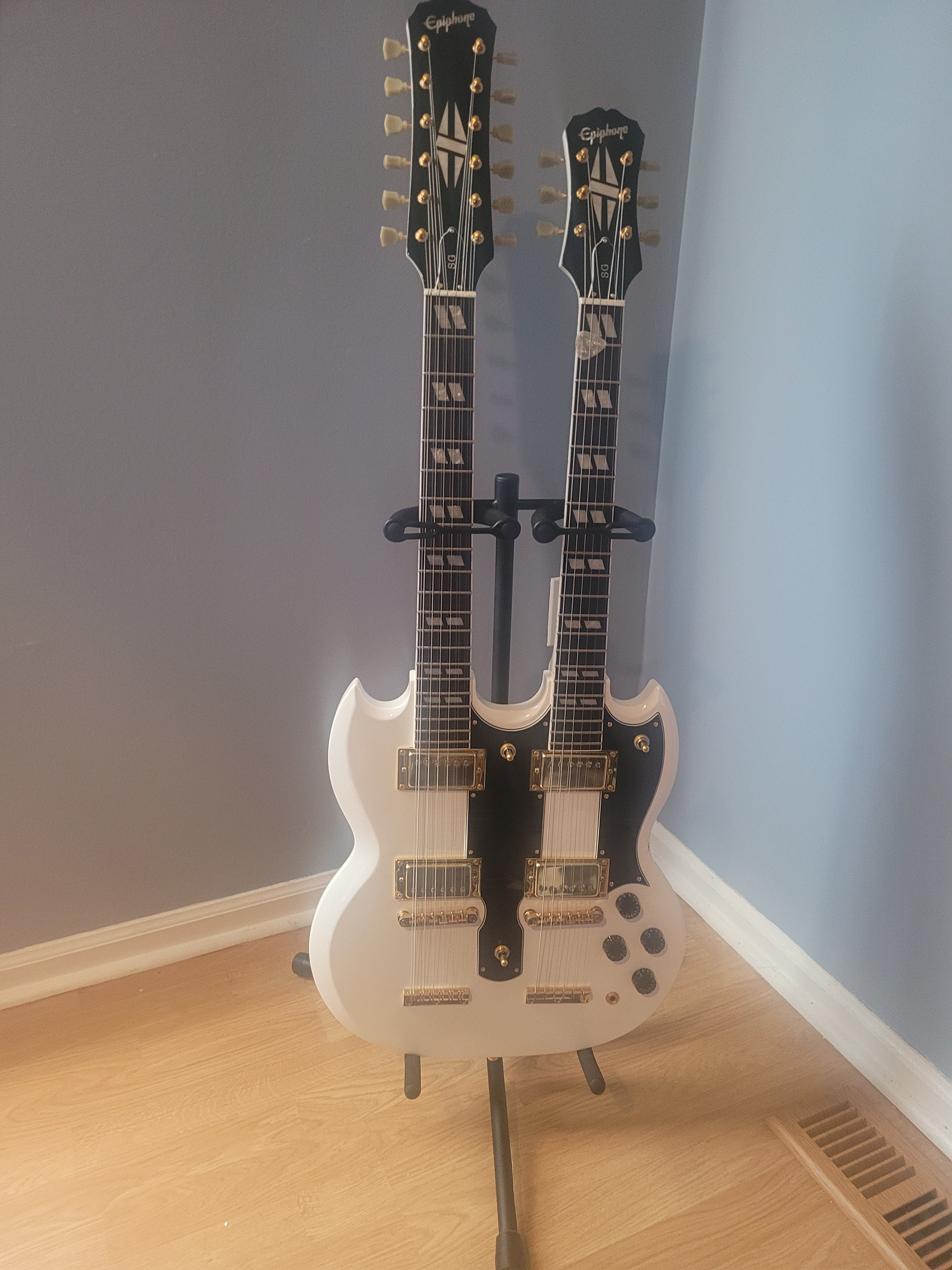 Double Neck Guitar Stand Etsy