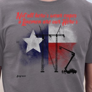 Storm T-Shirt Hurricane Beryl, Texas Hurricane, Hurricane 2024, Journeyman Lineman, Lineman Shirt, Storm Shirt, Lineman Gift, Line wife,Hero