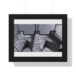 Brooklyn Bridge Up Close Framed Poster
