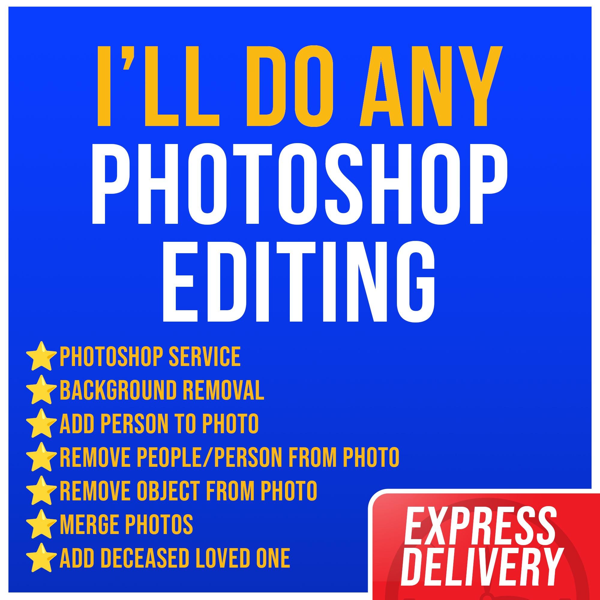 Servicios expertos de Photoshop: edición, retoque, restauración y manipulación de fotografías profesionales Edición personalizada Alta resolución