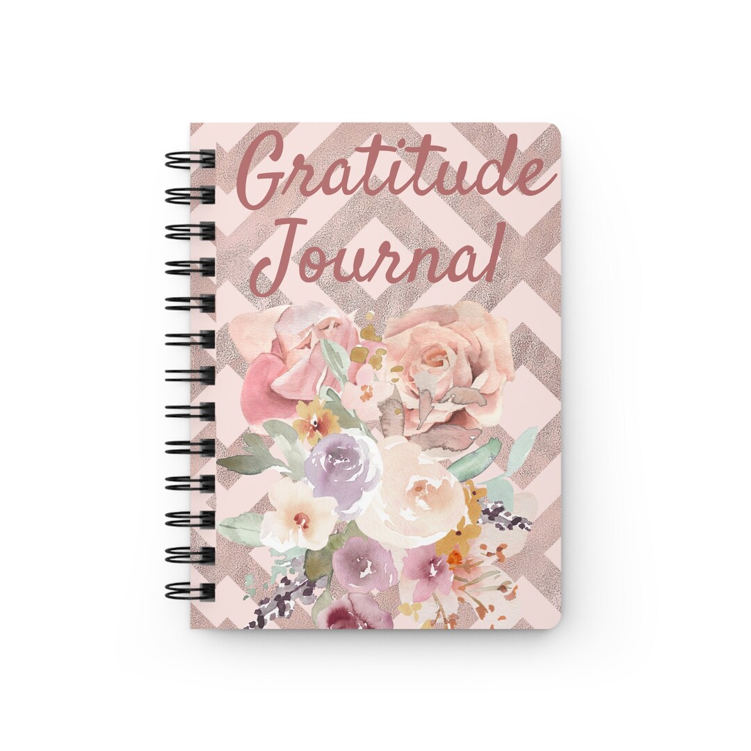 Spiral Bound Gratitude Journal Etsy