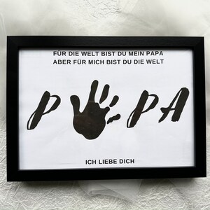 Gift, template, handprint, footprint, dad you are my world I love you, diy child, memory keepsake, crafts
