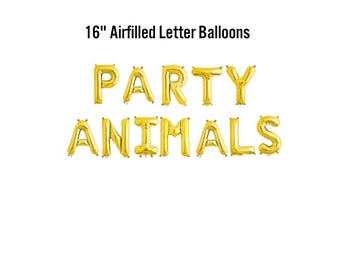 Party Animals Birthday Balloon Banner, Safari Birthday Decorations, Jungle Birthday Decor