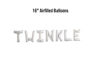 Twinkle Balloon Banner, Celebration Decor, Birthday Party Supplies, New Years Eve Decorations, Balloon Backdrop, Glitter, Girls, Sparkle