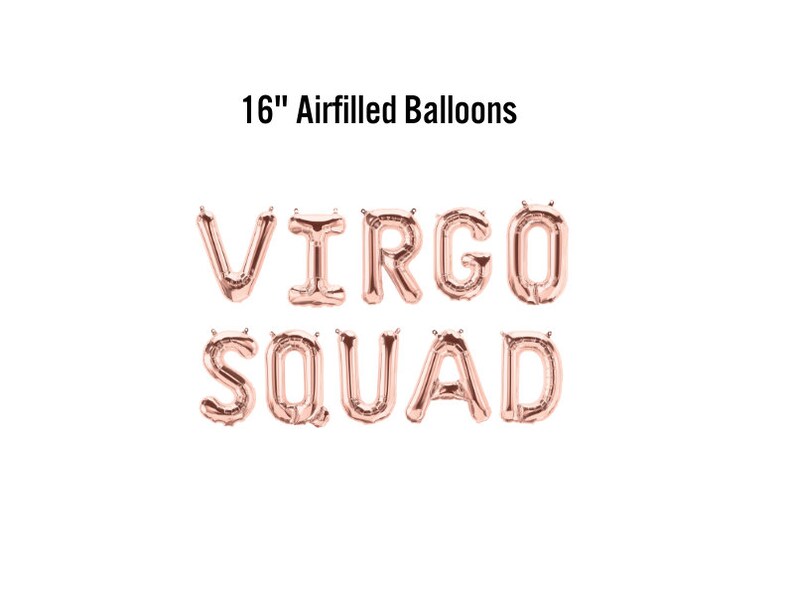 thumbnail image 2 of Virgo AF Birthday Banner - Zodiac Party Decorations With Foil Balloons 30th 21st 25th 2 of 9