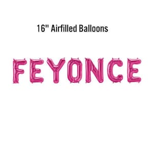 Feyonce Banner, 16" Airfilled Balloon Sign, Engagement Party, Drunk In Love Decor, Bachelorette Weekend, Slayyy, Stagette, Future Mrs