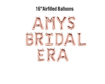 CUSTOM NAME Bridal Era Bachelorette Party Balloon Banner, Custom Eras Party, Personalized Bachelorette Decorations