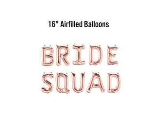 Banner de globos para el equipo de la novia, decoración para despedida de soltera, decoraciones para despedida de soltera en oro rosa, dorado, plateado, letras de globos para despedida de soltera