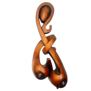 Hand-Carved Wood Abstract Woman Sculpture – Feminine Form Art, Natural Wood Decor, Minimalist Boho Home Accent, Unique Figurine Gift