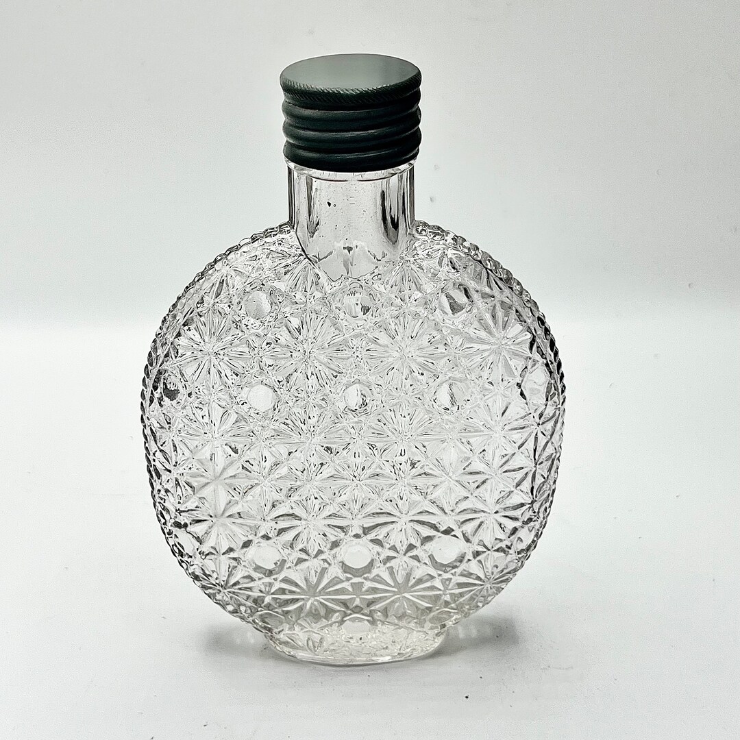Antique Glass Cologne Perfume Bottle Daisy and Button Pattern - Etsy