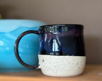 Northern Lights Blue and Purple Speckle Mug