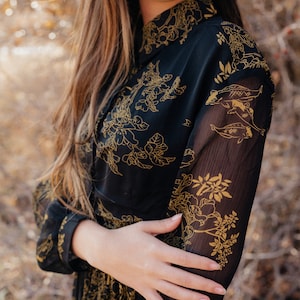 Haiku Dress NEW & IMPROVED | Black and Gold Dress