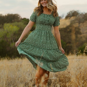 Limerick Dress | Green Midi Dress