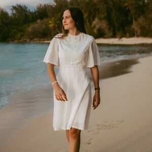 Blank Verse Dress | Cotton White Eyelet Dress