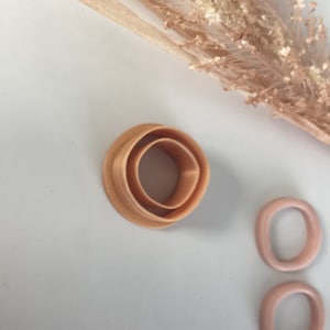 Thin Organic Circle Clay Earring Cutter, Clay Earring Cutter, Basic Clay Cutters, Clay Jewelry Cutters, Polymer Clay Cutter