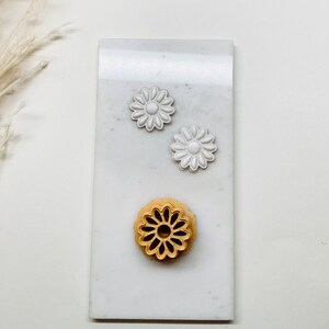 Daisy Imprint Clay Earring Cutter, Flower Clay Earring Cutter, Nature Series Clay Cutter, Polymer Clay Cutter, Clay Jewelry Cutter