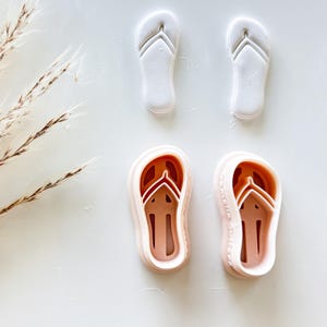 Sandy Soles Flip Flop Earring Imprint Cutter for Polymer Clay - Summer on The Beach Collection