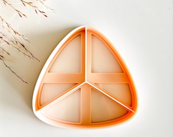 Rounded Triangle Imprint Cookie Cutter, Triangle Cookie Cutter, Large Clay Cutter, Pastry Cutter, Fondant Cutter, 3D Printed Cookie Cutter