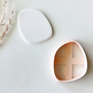 Organic Stone Shape #1 Cutter for Polymer, Earthenware, Air Dry Clay & Cookies - Pottery Tools