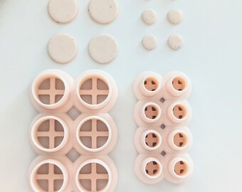 Slab Circle Earring Cutter, Multi-Cut Clay Earring Cutter , Polymer Clay Multi-Cutter, Clay Jewelry Cutters, Trendy earring Cutters