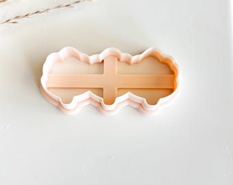 Three Flower Cookie Cutter, Flower Cookie Cutter, Large Clay Cutter, Polymer Clay Cutter, Fondant Cutter, 3D Printed Cutter